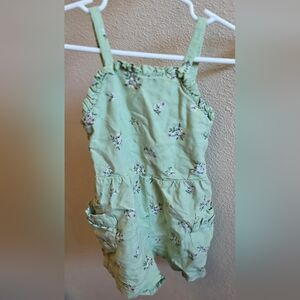 Cat & Jack Mint Floral Romper